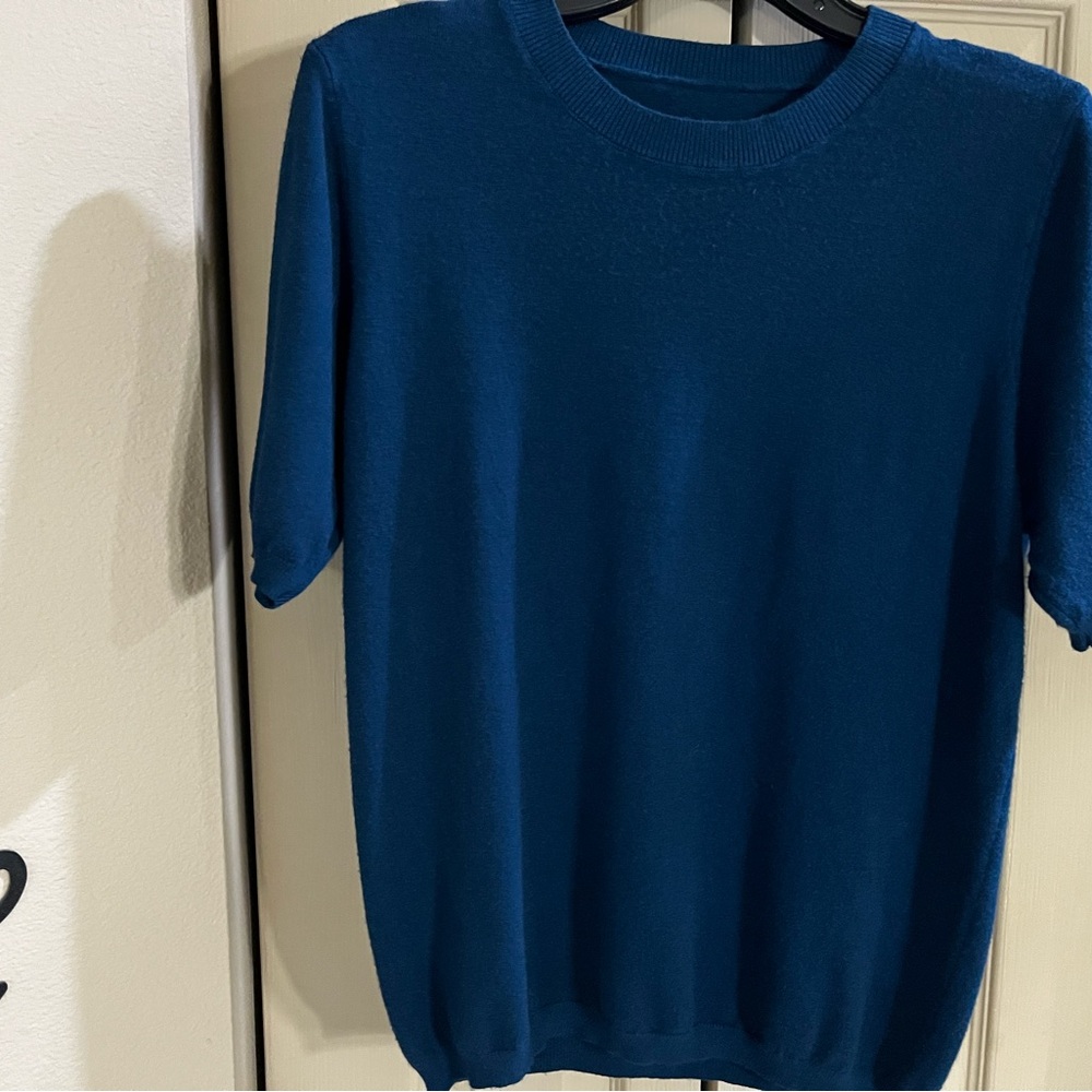 Blue/green teal Crewneck Sweaters
